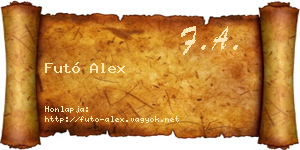 Futó Alex névjegykártya