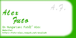 alex futo business card